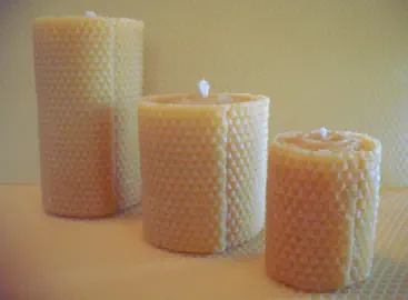 Pure Beeswax Pillar Candles